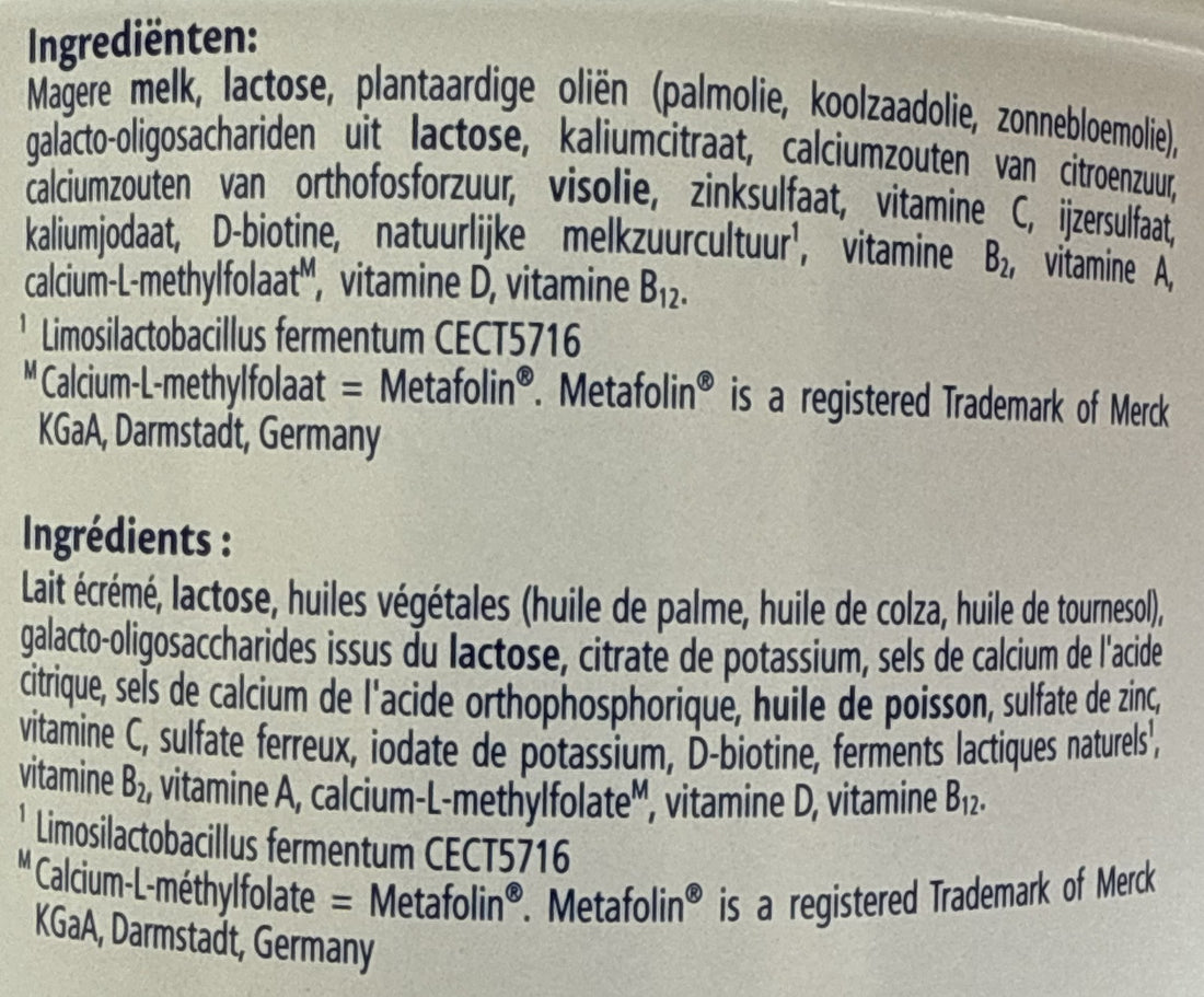 HiPP Stage 4 Dutch Formula ingredients