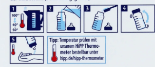 HiPP HA Stage 2 Formula mixing instructions