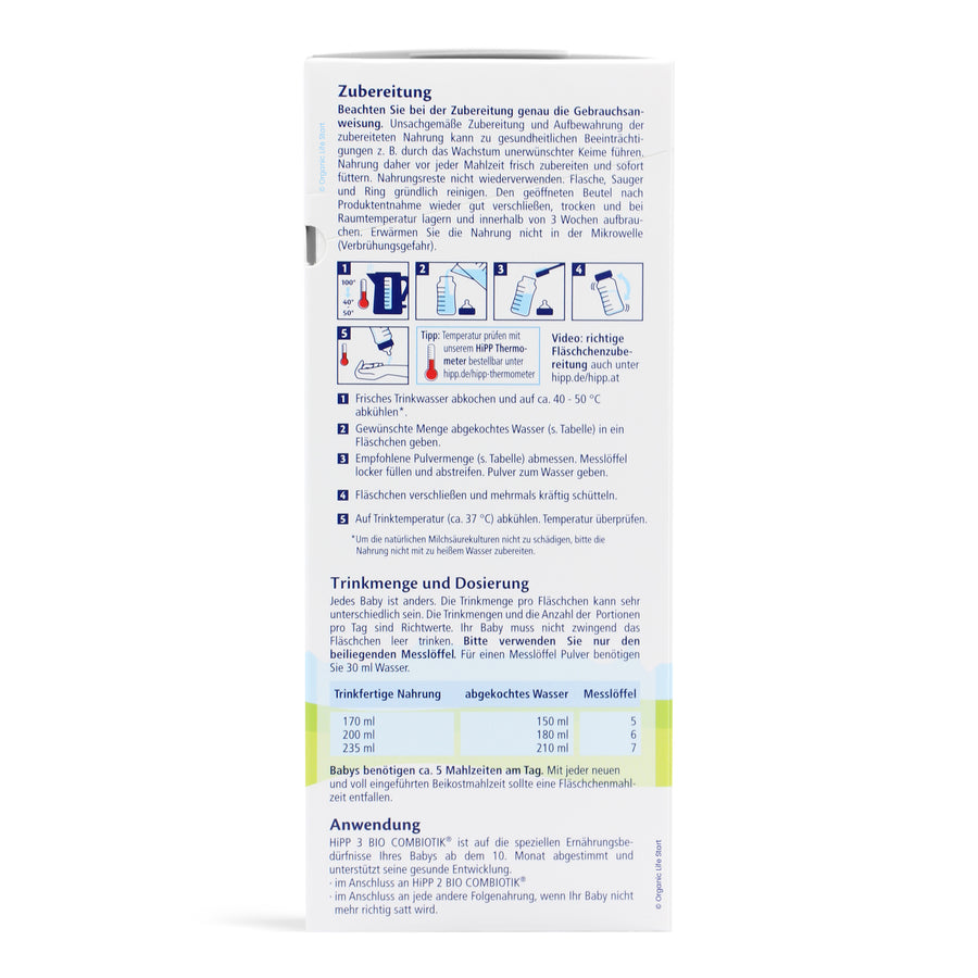 HiPP German Stage 3 Organic Formula