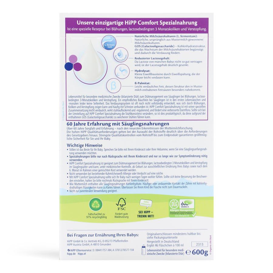 HiPP Comfort Formula