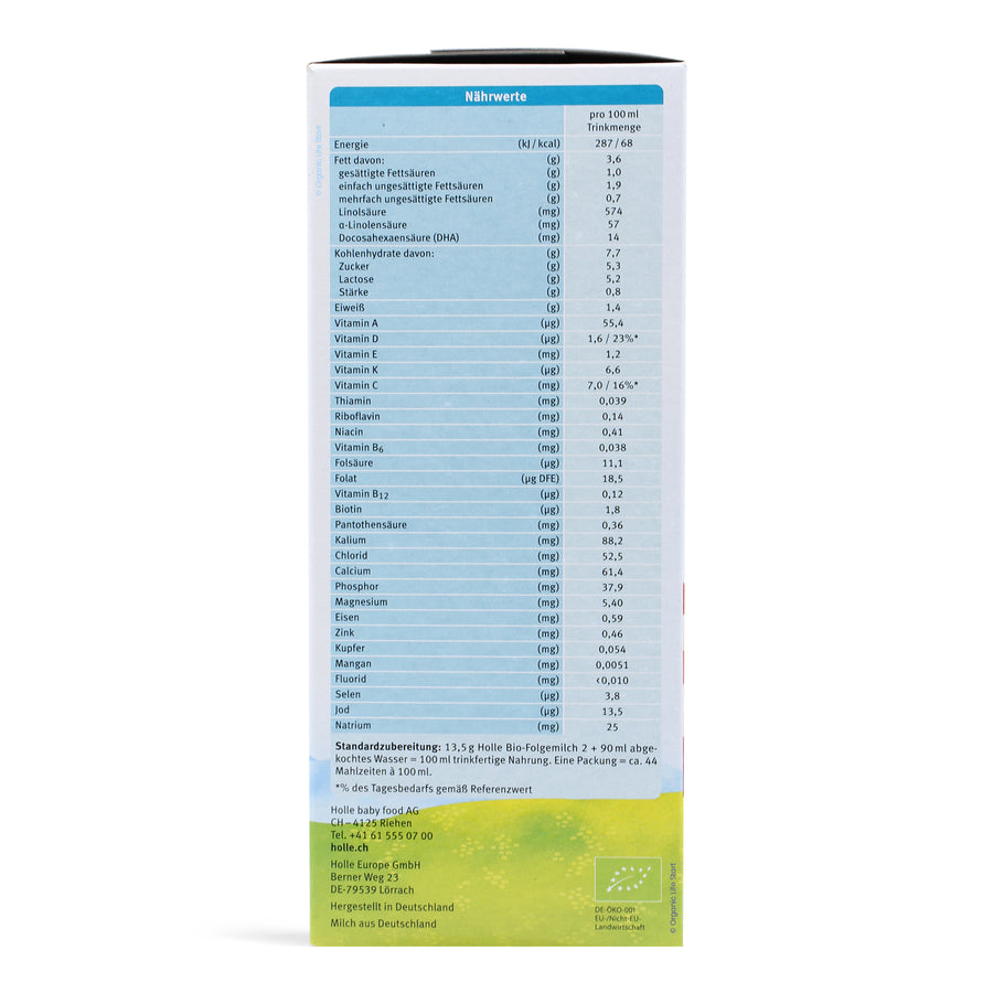 Holle Stage 2 Organic Formula