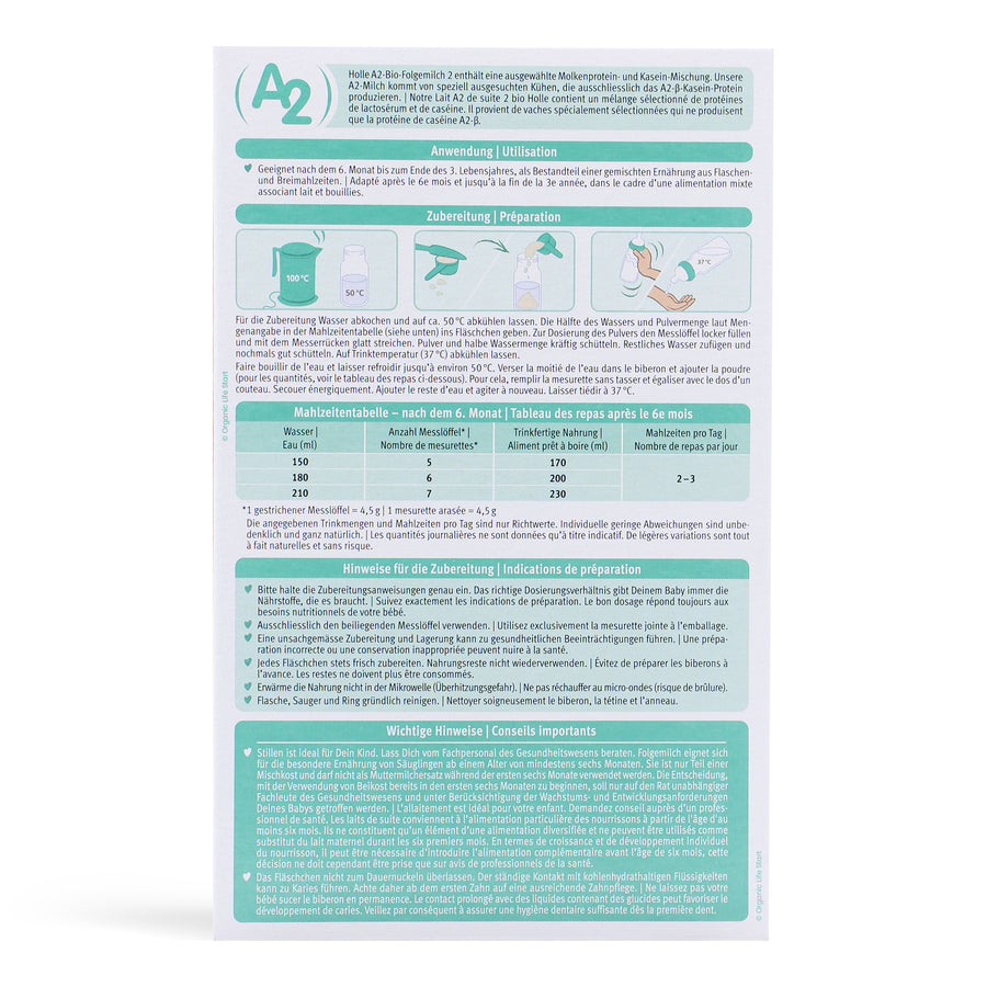 Holle A2 Stage 2 Formula