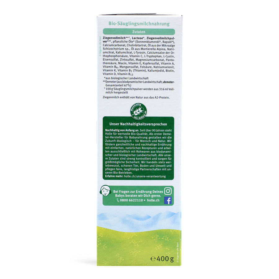 Holle Goat Milk Formula Stage PRE