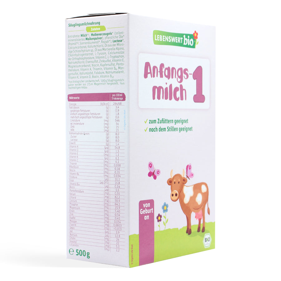 Lebenswert Organic Baby Formula Stage 1