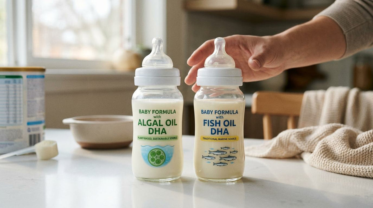 Algal Oil DHA vs Fish Oil DHA in Baby Formula: What’s the Difference?