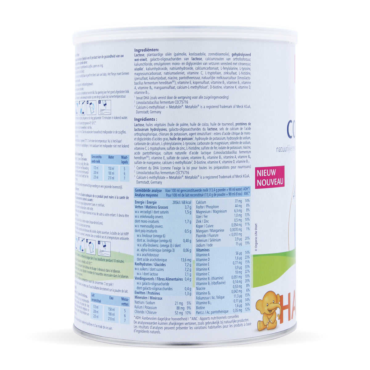 HiPP Dutch HA Stage 2  Ingredients Nutritional Information