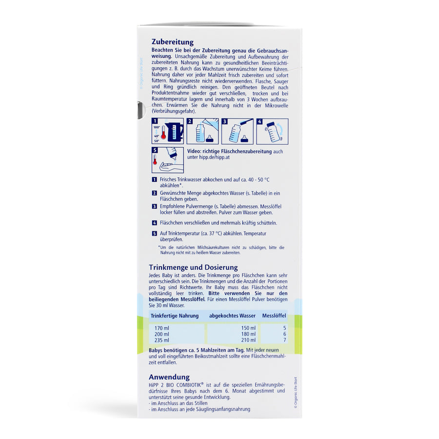 HiPP German Stage 2 Organic Formula