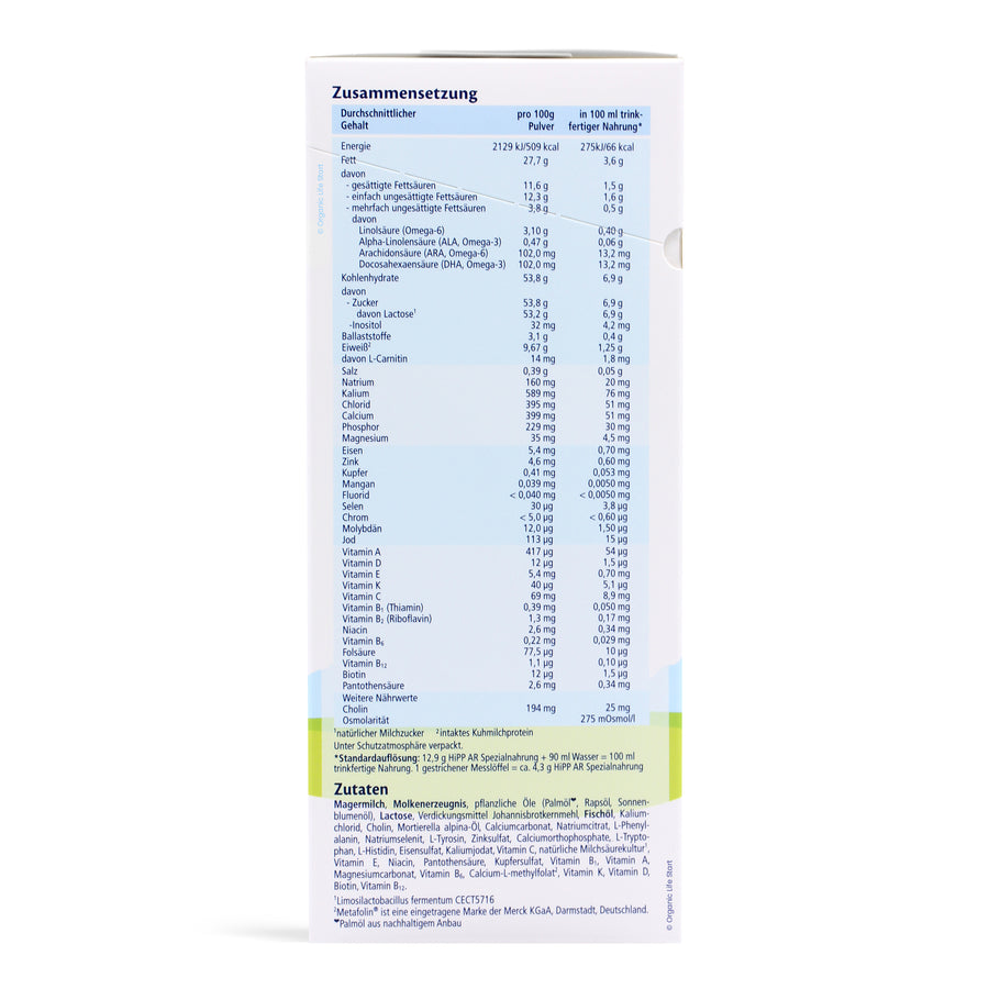 HiPP Anti Reflux AR Formula
