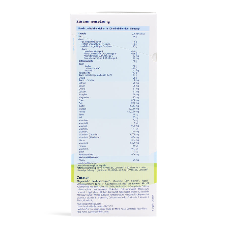 HiPP German Stage PRE Organic Formula