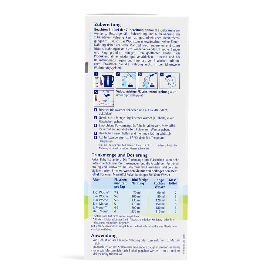 HiPP German Stage PRE Organic Formula