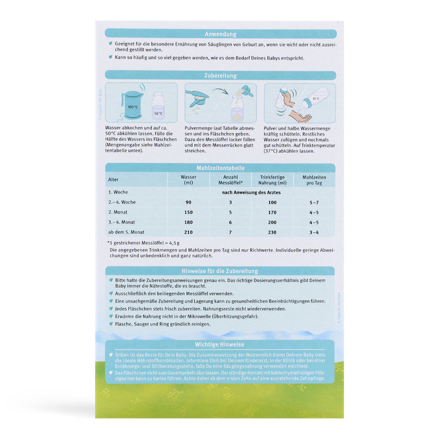 Holle Stage 1 Organic Formula