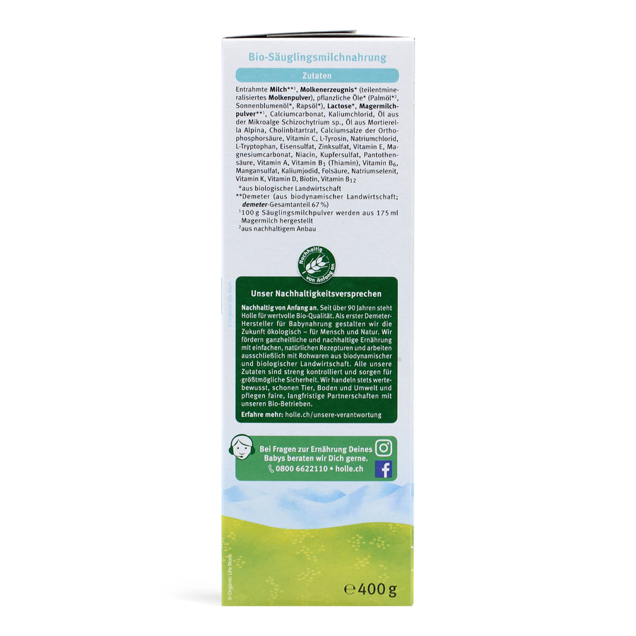 Holle Stage 1 Organic Formula
