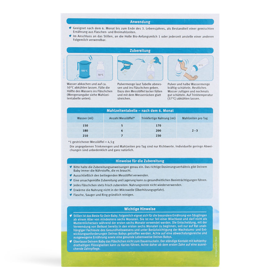 Holle Stage 2 Organic Formula