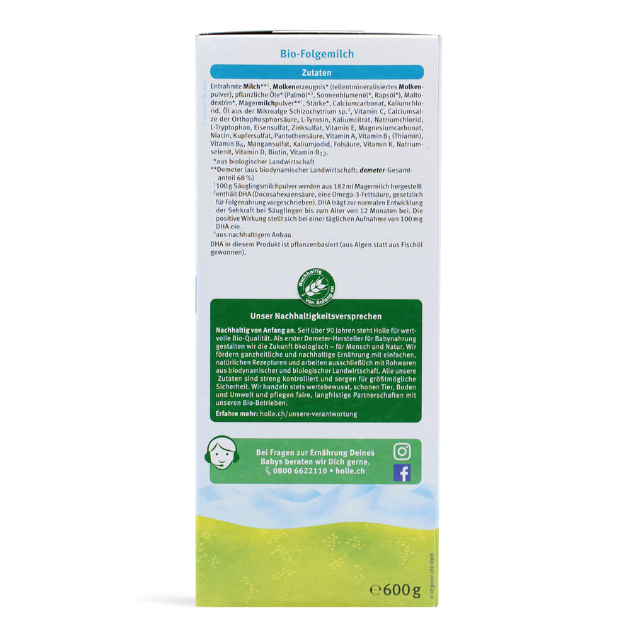 Holle Stage 2 Organic Formula