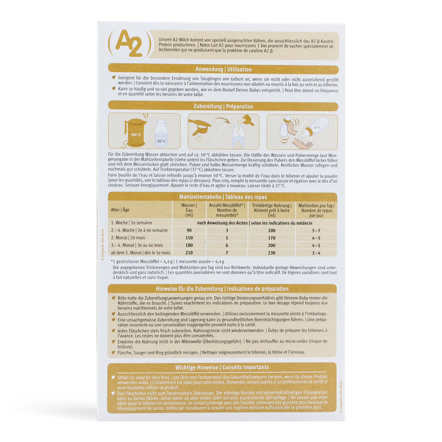 Holle A2 Stage 1 Formula