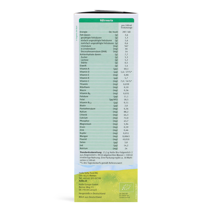 Holle Goat Milk Formula Stage 2