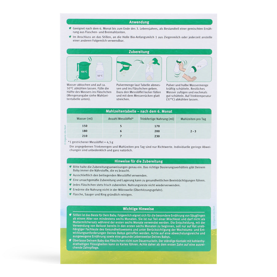 Holle Goat Milk Formula Stage 2
