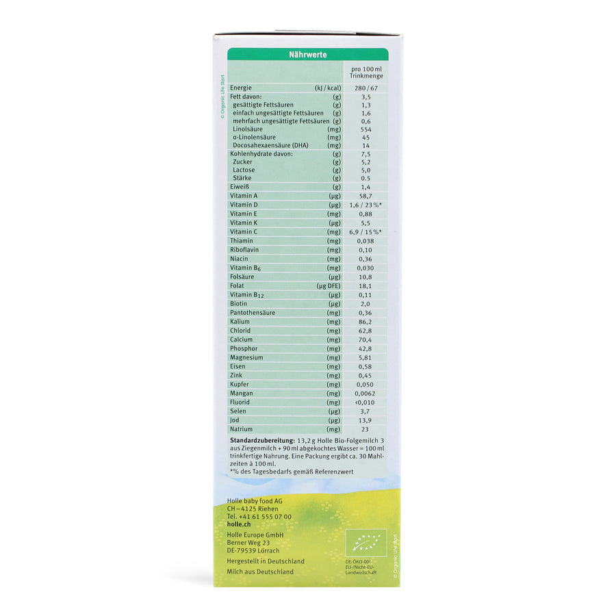 Holle Goat Milk Formula Stage 3