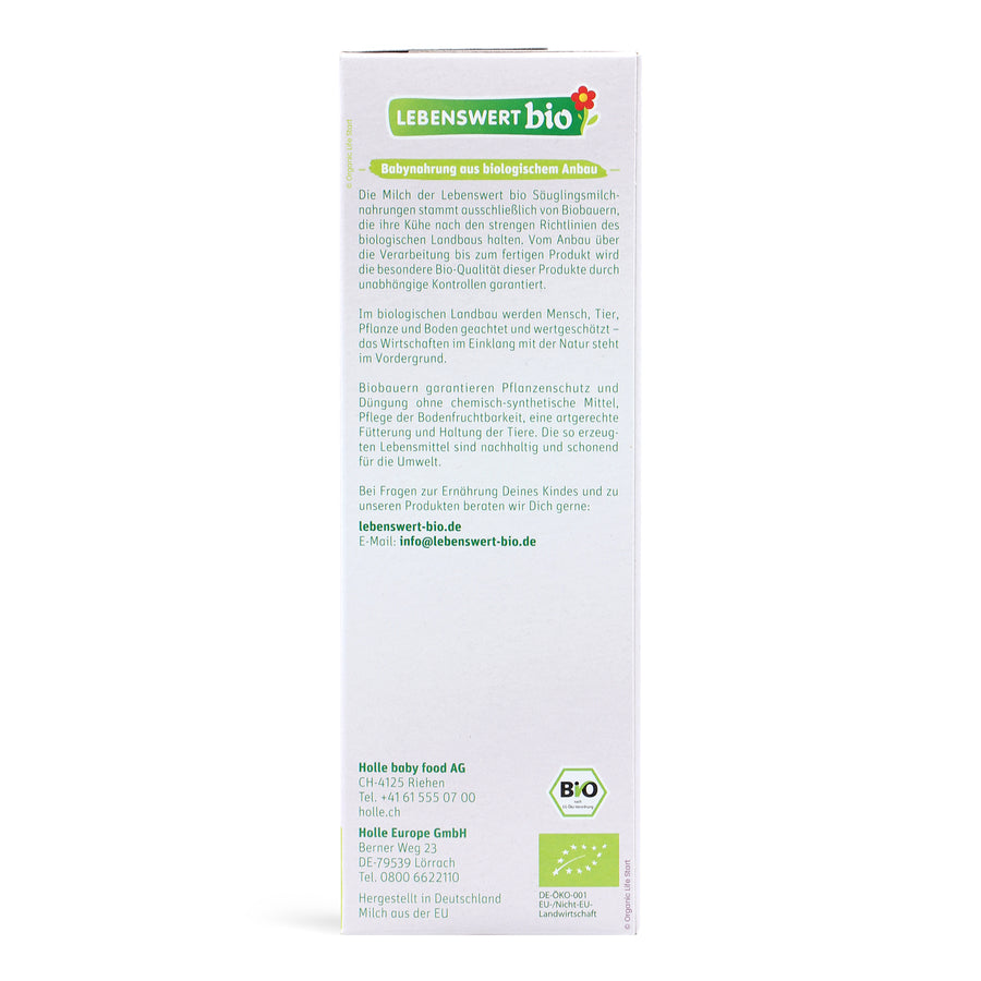 Lebenswert Organic Baby Formula Stage 1