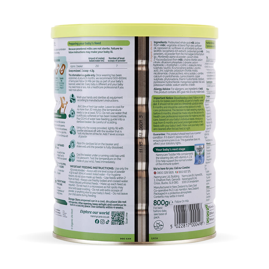 Nannycare Stage 2 Goat Milk Formula