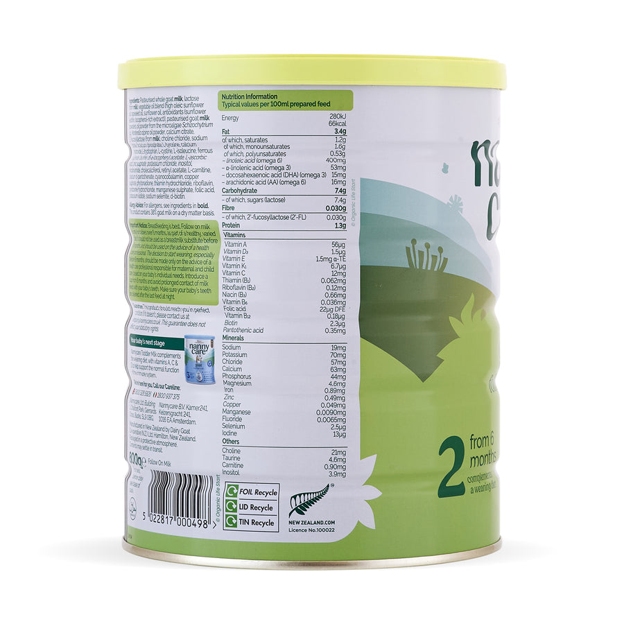 Nannycare Stage 2 Goat Milk Formula