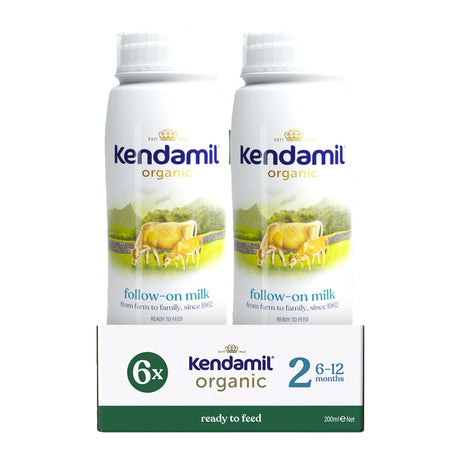 Kendamil Organic Ready to Feed Stage 2, 6 x 200ml bottles