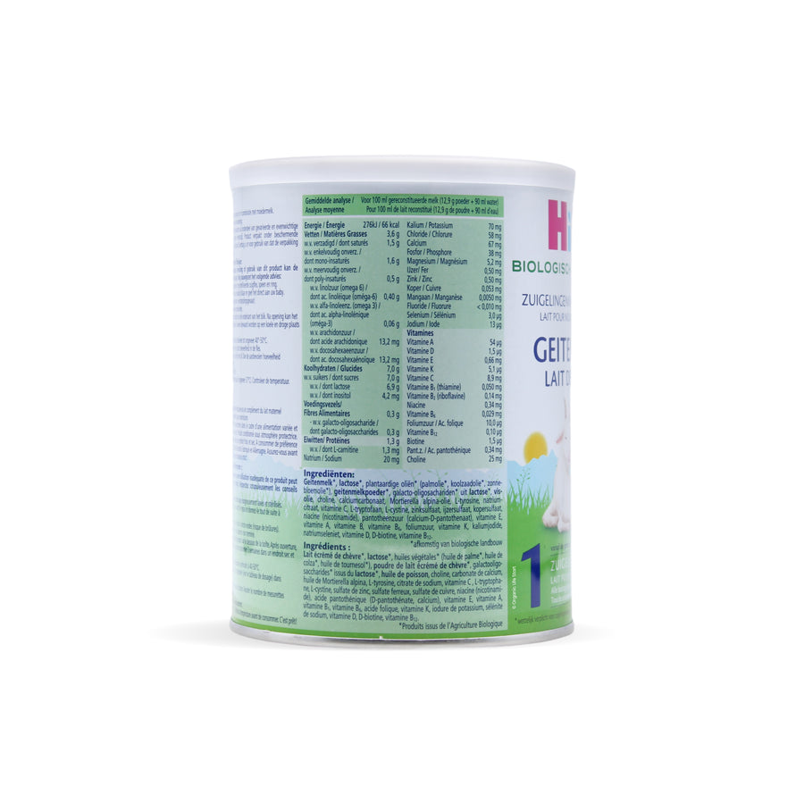 HiPP Dutch Goat Stage 1  Ingredients Nutritional Information
