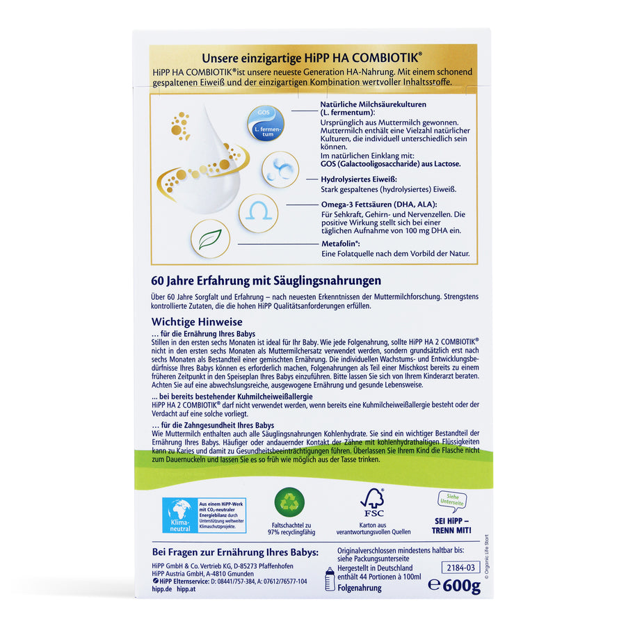 HiPP HA Stage 2 Pack