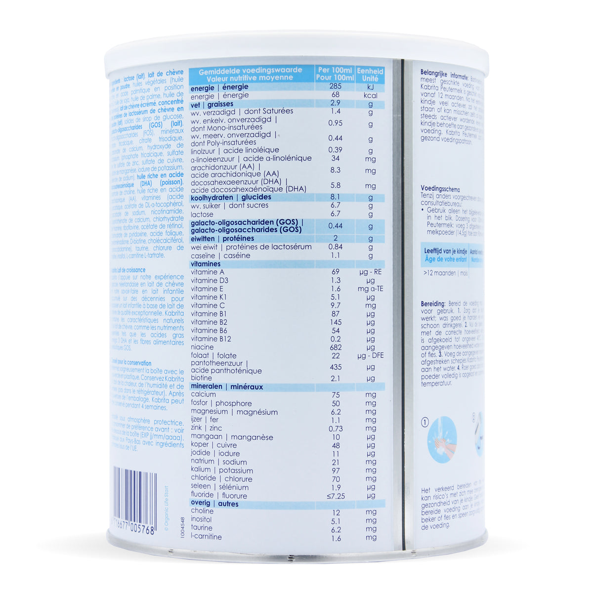 Kabrita Stage 3 Ingredients Nutritional Information